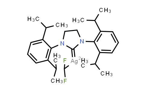 1643366-13-5 | [1,3-Bis[2,6-bis(i-propyl)phenyl]-2-imidazolidinylidene]difluoromethylsilver(I)