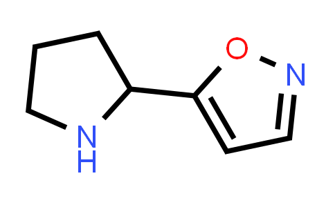 CAS No. 164351-64-8, Isoxazole, 5-(2-pyrrolidinyl)-
