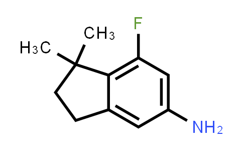 CAS No. 1644236-70-3, 7-Fluoro-1,1-dimethyl-2,3-dihydro-1H-inden-5-amine