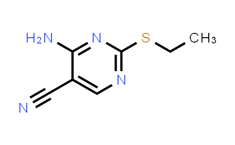 CAS No. 16462-29-6, 4-Amino-2-(ethylthio)pyrimidine-5-carbonitrile