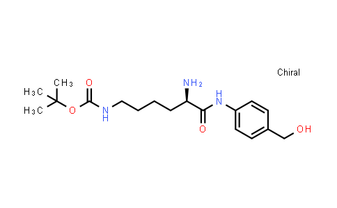 CAS No. 1646299-49-1, tert-Butyl (R)-(5-amino-6-((4-(hydroxymethyl)phenyl)amino)-6-oxohexyl)carbamate