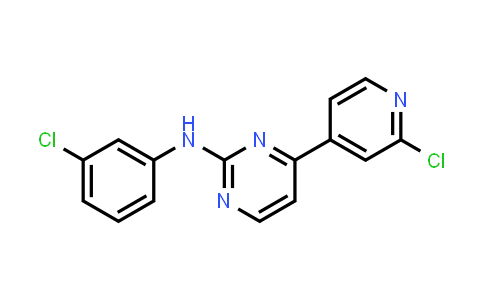 CAS No. 164658-40-6, N-(3-chlorophenyl)-4-(2-chloropyridin-4-yl)pyrimidin-2-amine