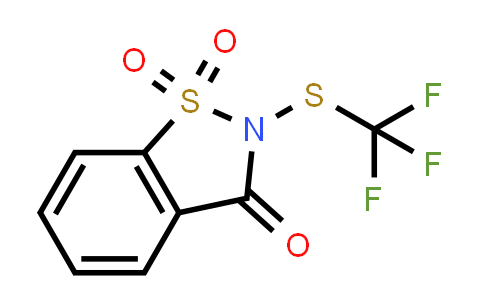 CAS No. 1647073-46-8, 2-((Trifluoromethyl)thio)benzo[d]isothiazol-3(2H)-one 1,1-dioxide