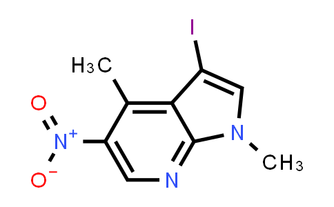 CAS No. 1648705-68-3, 3-Iodo-1,4-dimethyl-5-nitro-1H-pyrrolo[2,3-b]pyridine