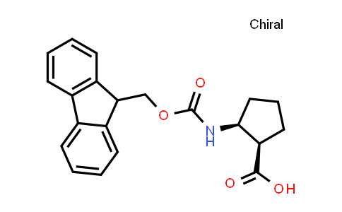 CAS No. 164914-07-2, (1R,2S)-2-((((9H-Fluoren-9-yl)methoxy)carbonyl)amino)cyclopentane-1-carboxylic acid