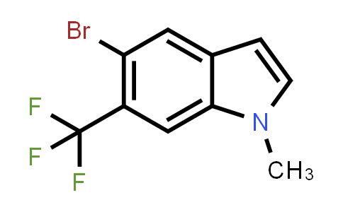 CAS No. 1649953-47-8, 5-Bromo-1-methyl-6-(trifluoromethyl)-1H-indole