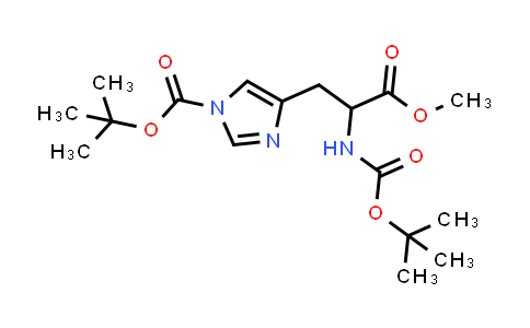 CAS No. 165062-56-6, tert-Butyl 4-(2-((tert-butoxycarbonyl)amino)-3-methoxy-3-oxopropyl)-1H-imidazole-1-carboxylate