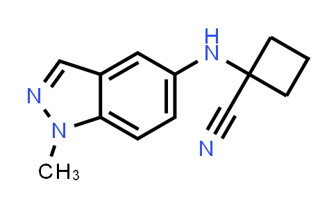 CAS No. 1655488-81-5, 1-[(1-Methyl-1H-indazol-5-yl)amino]cyclobutane-1-carbonitrile