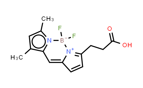 165599-63-3 | Hydrogen 7-(2-carboxylatoethyl)-5,5-difluoro-1,3-dimethyl-5H-dipyrrolo[1,2-c:2',1'-f][1,3,2]diazaborinin-4-ium-5-uide