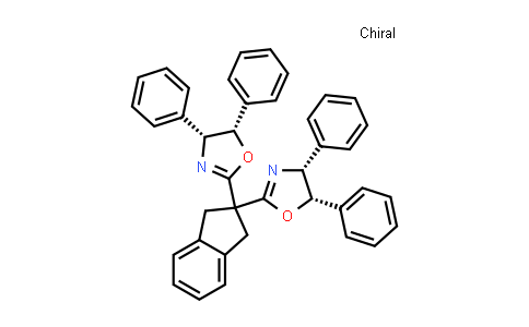 CAS No. 1656253-81-4, (4R,4'R,5S,5'S)-2,2'-(1,3-Dihydro-2H-inden-2-ylidene)bis[4,5-dihydro-4,5-diphenyloxazole]