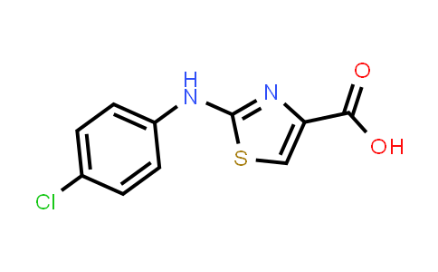 CAS No. 165682-82-6, 2-((4-Chlorophenyl)amino)thiazole-4-carboxylic acid
