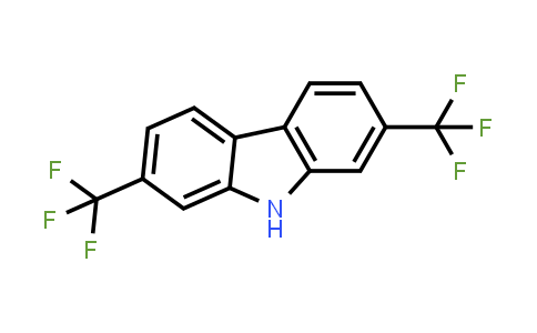 CAS No. 1657076-40-8, 2,7-Bis(trifluoromethyl)-9H-carbazole