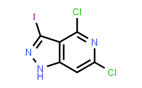 CAS No. 1658467-36-7, 4,6-Dichloro-3-iodo-1H-pyrazolo[4,3-c]pyridine