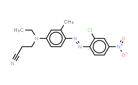CAS No. 16586-43-9, 3-4-(2-Chloro-4-nitrophenyl)azo-3-methylphenylethylaminopropiononitrile