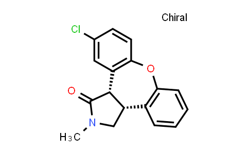 CAS No. 165890-26-6, rel-(3aR,12bS)-11-chloro-2-methyl-2,3,3a,12b-tetrahydro-1H-dibenzo[2,3:6,7]oxepino[4,5-c]pyrrol-1-one