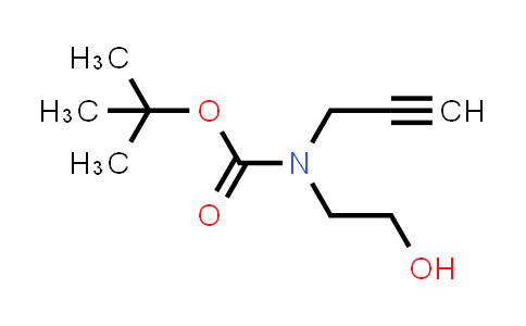 CAS No. 165894-37-1, tert-Butyl (2-hydroxyethyl)(prop-2-yn-1-yl)carbamate