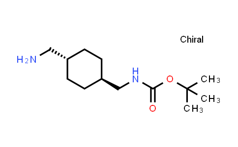 CAS No. 166168-16-7, tert-Butyl ((trans-4-(aminomethyl)cyclohexyl)methyl)carbamate