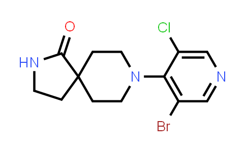 CAS No. 1661839-28-6, 8-(3-Bromo-5-chloropyridin-4-yl)-2,8-diazaspiro[4.5]decan-1-one
