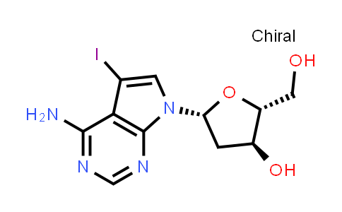 CAS No. 166247-63-8, (2R,3S,5R)-5-(4-Amino-5-iodo-7H-pyrrolo[2,3-d]pyrimidin-7-yl)-2-(hydroxymethyl)tetrahydrofuran-3-ol