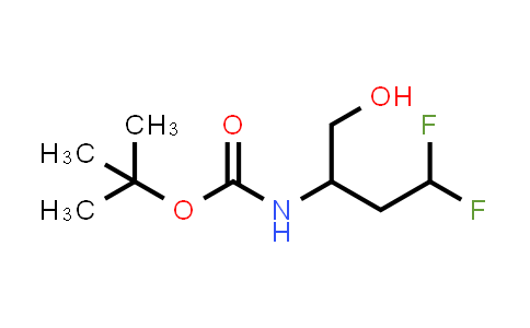 CAS No. 1662681-20-0, tert-Butyl N-(4,4-difluoro-1-hydroxybutan-2-yl)carbamate