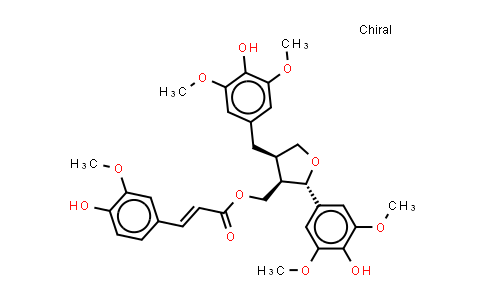 CAS No. 166322-14-1, (-)-9'-O-trans-Feruloyl-5,5'-dimethoxylariciresinol