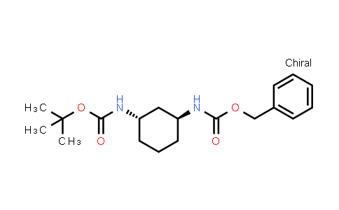 CAS No. 1663511-18-9, Benzyl tert-Butyl ((1S,3S)-cyclohexane-1,3-diyl)dicarbamate