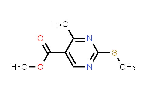 CAS No. 166392-24-1, Methyl 4-methyl-2-(methylthio)pyrimidine-5-carboxylate