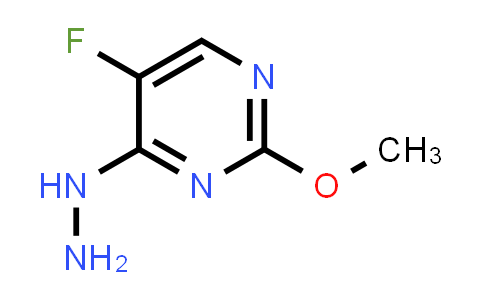 CAS No. 166524-64-7, 5-Fluoro-4-hydrazinyl-2-methoxypyrimidine