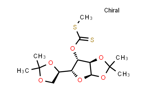 CAS No. 16667-96-2, O-((3aR,5R,6S,6aR)-5-((R)-2,2-Dimethyl-1,3-dioxolan-4-yl)-2,2-dimethyltetrahydrofuro[2,3-d][1,3]dioxol-6-yl) S-methyl carbonodithioate