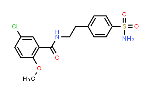 CAS No. 16673-34-0, 5-Chloro-2-methoxy-N-(4-sulfamoylphenethyl)benzamide