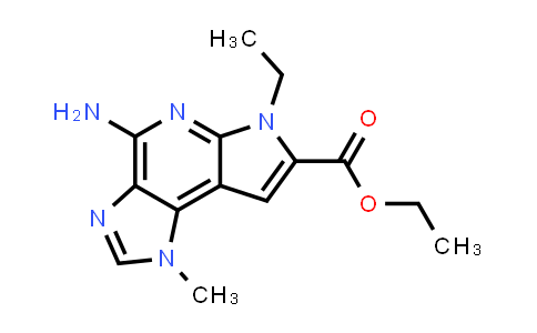 CAS No. 1669415-58-0, Imidazo[4,5-d]pyrrolo[2,3-b]pyridine-7-carboxylic acid, 4-amino-6-ethyl-1,6-dihydro-1-methyl-, ethyl ester