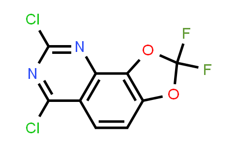 CAS No. 1670259-04-7, 6,8-Dichloro-2,2-difluoro-2H-[1,3]dioxolo[4,5-h]quinazoline