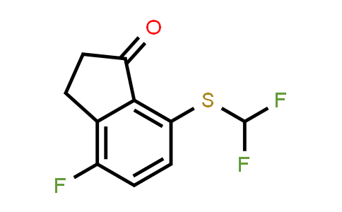 CAS No. 1672661-80-1, 7-((Difluoromethyl)thio)-4-fluoro-2,3-dihydro-1H-inden-1-one