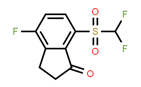 1672661-81-2 | 7-((Difluoromethyl)sulfonyl)-4-fluoro-2,3-dihydro-1H-inden-1-one