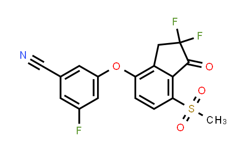 CAS No. 1672665-59-6, 3-(2,2-Difluoro-7-methylsulfonyl-1-oxoindan-4-yl)oxy-5-fluorobenzonitrile