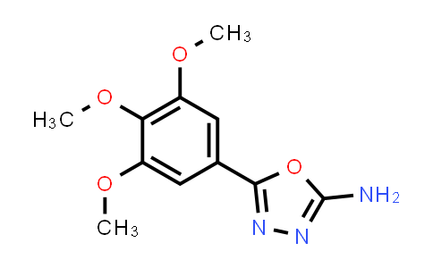 CAS No. 1673-43-4, 5-(3,4,5-Trimethoxyphenyl)-1,3,4-oxadiazol-2-amine