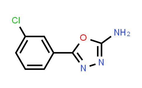 CAS No. 1673-45-6, 5-(3-Chlorophenyl)-1,3,4-oxadiazol-2-amine
