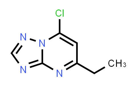 CAS No. 167371-76-8, 7-Chloro-5-ethyl-[1,2,4]triazolo[1,5-a]pyrimidine