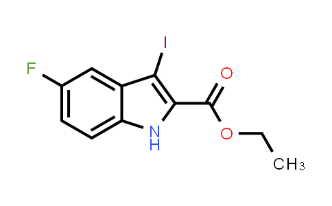 CAS No. 167631-21-2, Ethyl 5-fluoro-3-iodo-1H-indole-2-carboxylate