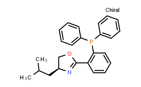 CAS No. 167693-62-1, (S)-2-(2-(Diphenylphosphanyl)phenyl)-4-isobutyl-4,5-dihydrooxazole