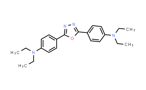CAS No. 1679-98-7, 2,5-Bis(4-diethylaminophenyl)-1,3,4-oxadiazole