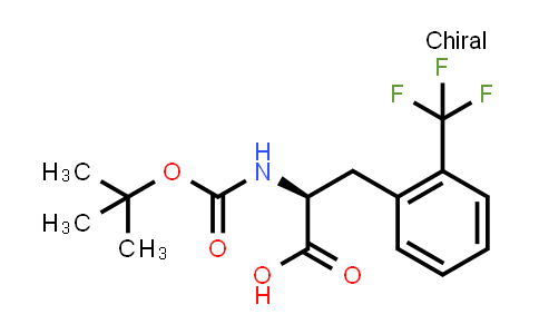 CAS No. 167993-21-7, (S)-2-((tert-Butoxycarbonyl)amino)-3-(2-(trifluoromethyl)phenyl)propanoic acid