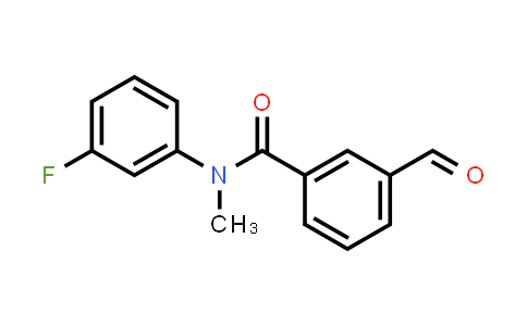CAS No. 168155-52-0, N-(3-Fluorophenyl)-3-formyl-N-methylbenzamide