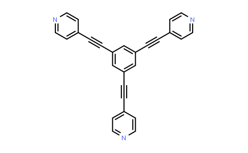 CAS No. 168289-78-9, 1,3,5-Tris(pyridin-4-ylethynyl)benzene