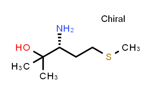 CAS No. 168648-49-5, (3R)-3-Amino-2-methyl-5-(methylsulfanyl)pentan-2-ol