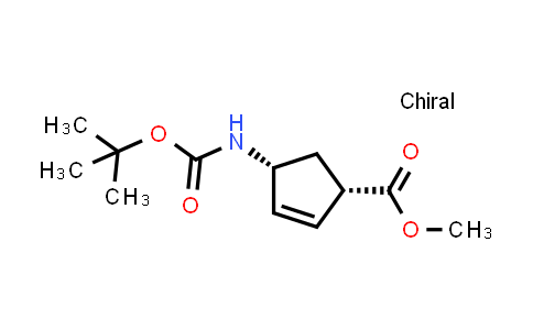 CAS No. 168683-02-1, (1S,4R)-Methyl 4-((tert-butoxycarbonyl)amino)cyclopent-2-enecarboxylate