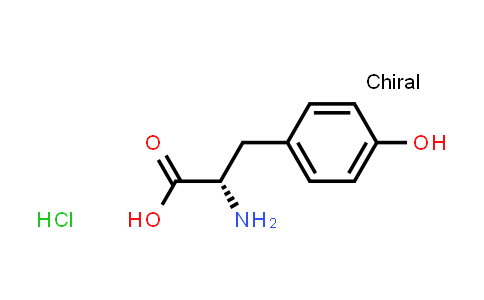 CAS No. 16870-43-2, (S)-2-Amino-3-(4-hydroxyphenyl)propanoic acid hydrochloride