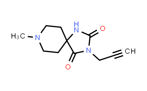 CAS No. 168818-22-2, 1,3,8-Triazaspiro[4.5]decane-2,4-dione, 8-methyl-3-(2-propynyl)-