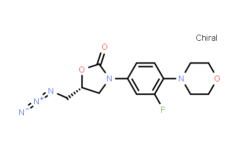CAS No. 168828-84-0, 2-Oxazolidinone, 5-(azidomethyl)-3-[3-fluoro-4-(4-morpholinyl)phenyl]-, (5R)-