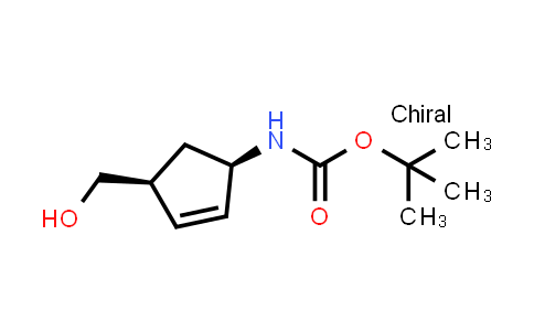 CAS No. 168960-18-7, tert-Butyl ((1R,4S)-4-(hydroxymethyl)cyclopent-2-en-1-yl)carbamate